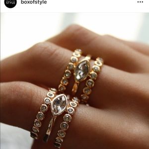 LUV AJ NWT rose gold stacking ring